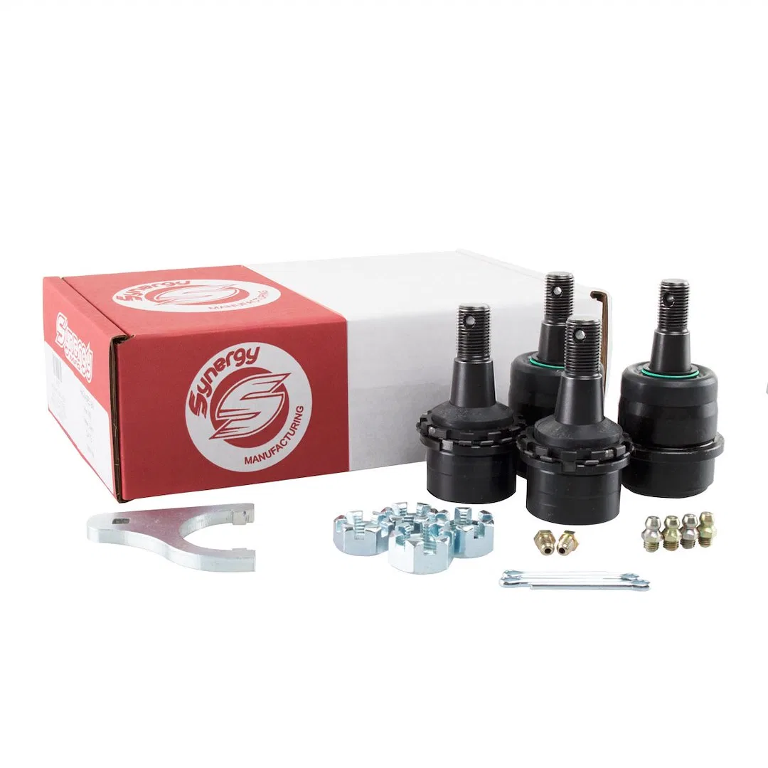 4127 – SYNERGY Ball Joint, Press-In Adjustable Greaseable Non-Knurled Rebuildable Set Of 4 With Installation Hardware...